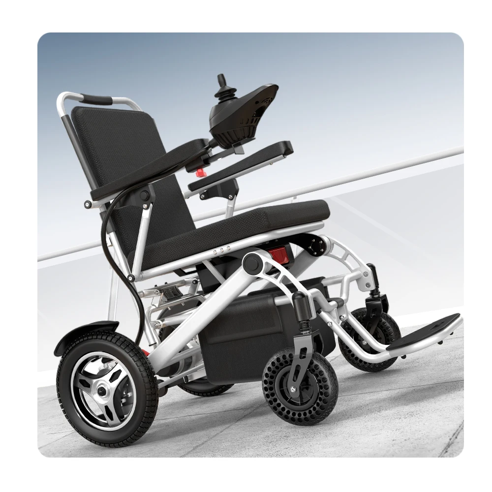 Best Seller 700W Powerful Motor Aluminum Wheelchair Lithium Battery Elderly Portable Lightweight Foldable Electric Wheelchair