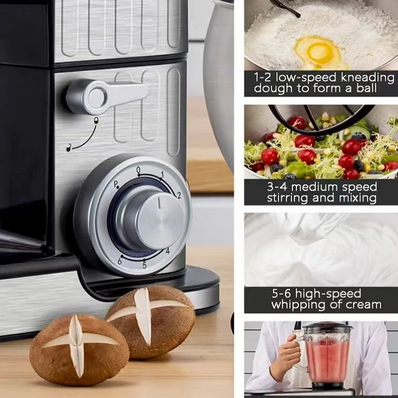 Household Stand Mixer Cake Bread Dough Mixer Electric Home Kitchen Appliance Food Mixer