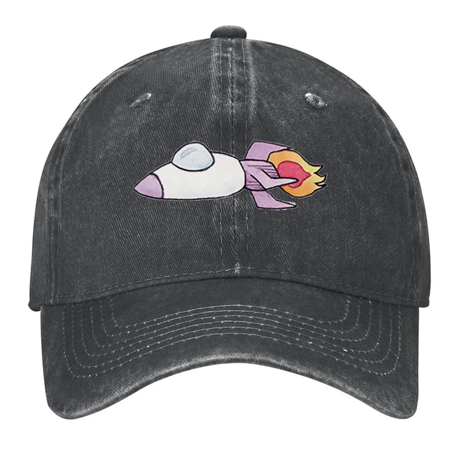

Purple Rocket Baseball Cap hiking hat funny hat Streetwear fishing caps man Women's Hats Men's