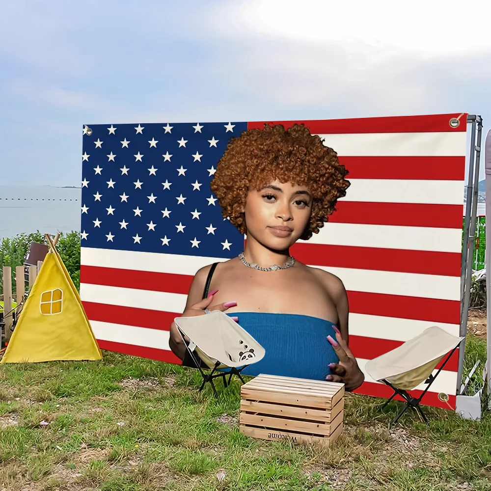 Sänger i-ice Spice Flagge für Picknick Party Camping Banner Outdoor Atmosphäre Tuch – Detail 9