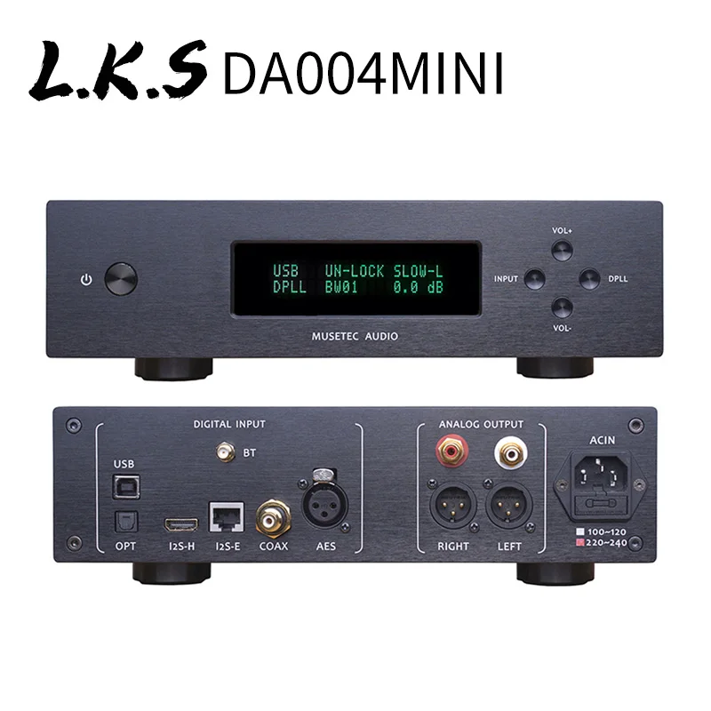 L.K.S Audio LKS MH-DA004Mini DA004 ES9038pro Flagship DAC Audio Decoder