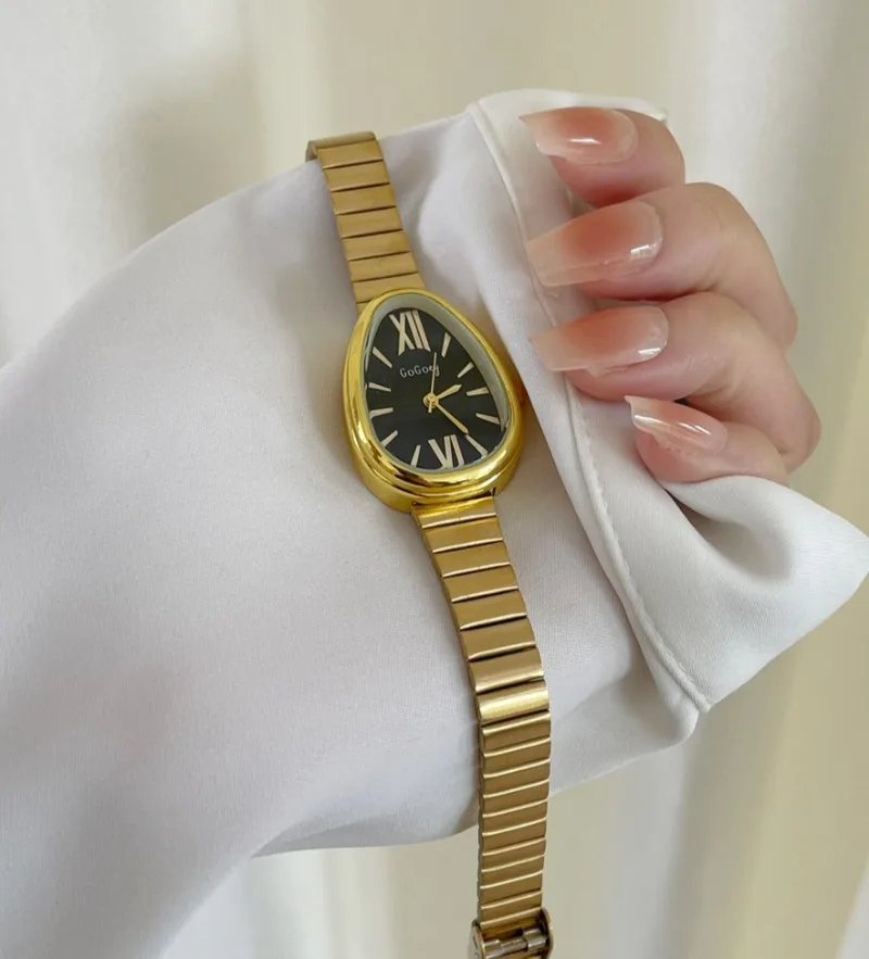 Brand Snake Head Watches for Women Luxury Ladies Quartz Watch Gift Fashion Adjustable Stainless Steel Strap Wristwatch Relogio