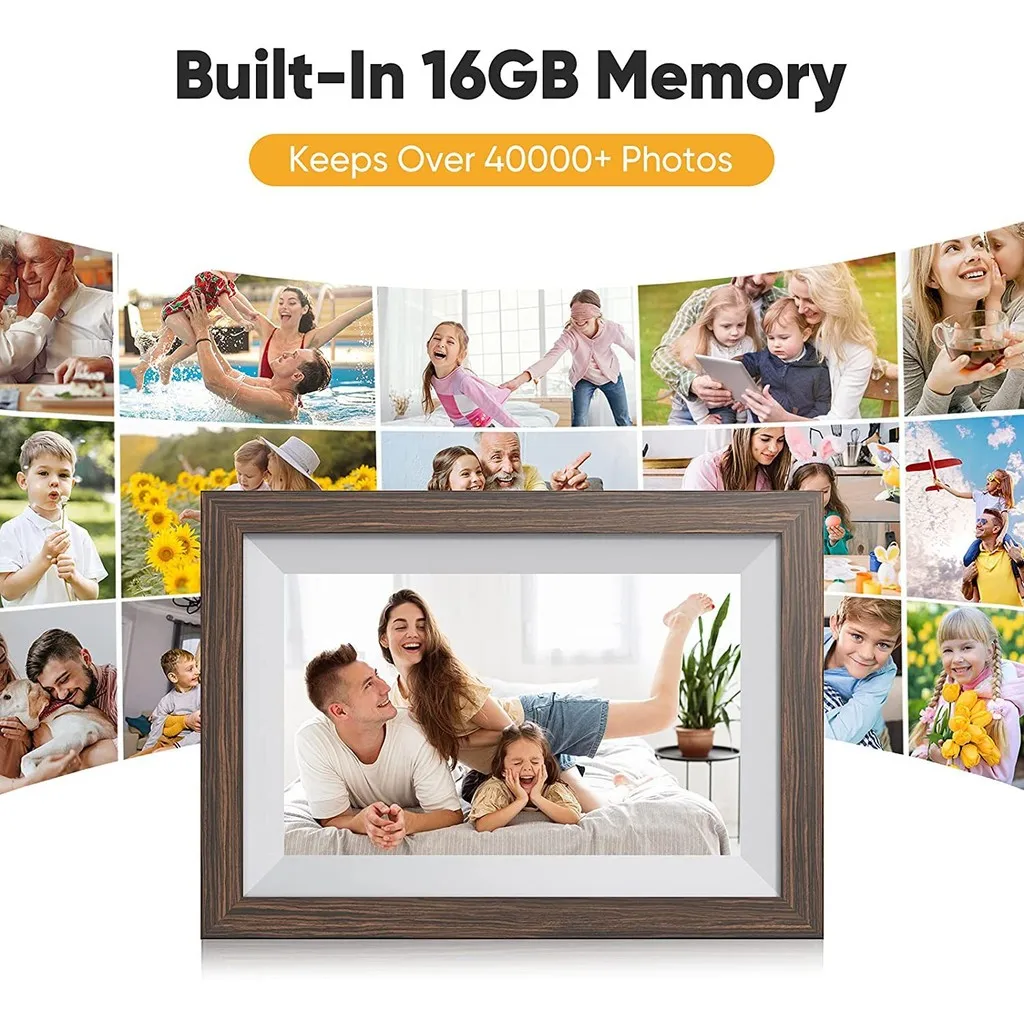 Frameo Digital Intelligent Cloud Photo Frame 10.1-inch Touch Screen WiFi Remote APP e-Album