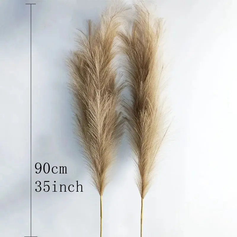 Fluffy Tall Pampas Grass Boho Decorative Artificial Flowers Home Bedroom Decoration Reed Wedding Party Christmas Decor Flower view 6