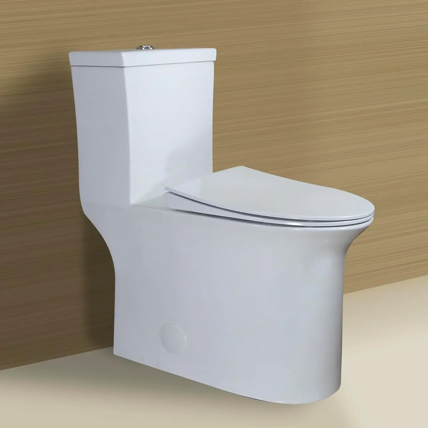 

WZ5023 Tall One Piece Toilet Dual Flush With Comfortable Seat Height 18.75" ADA Compliance For Seniors Tall, Customized
