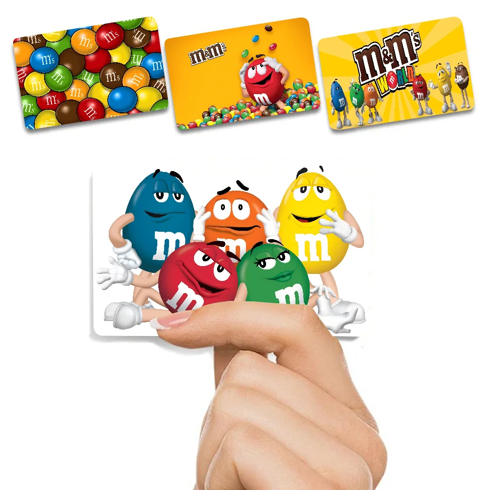 Pegatinas de piel para tarjetas de crédito M-MMS, sin residuos adhesivos, resistentes al agua para tarjetas de crédito VISA, tarjeta de acceso en metro