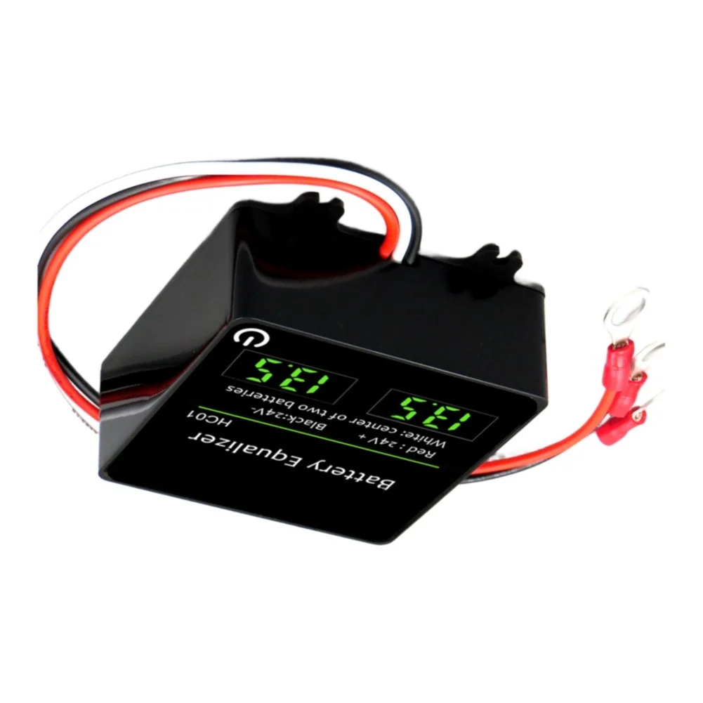 24V Digital Battery For Equalizer Module Efficient Voltage Balancer With LED=Display For Car Boat Motorcycle Solar=Panel