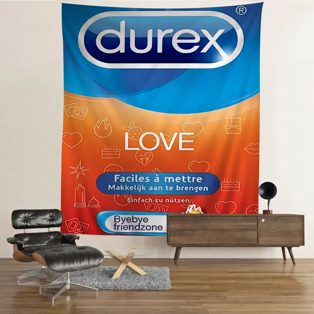 Sexy Condom Brand D-Durex Classic Anime Poster Fancy Wall Sticker for Living Room Bar Decoration Decor Art Wall Stickers