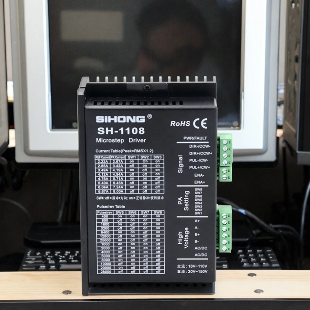 思衡モーター工場のCE認証取得済みSH-1108 2相Nema34モーター、ドイツ品質の2相モーター用ドライバー