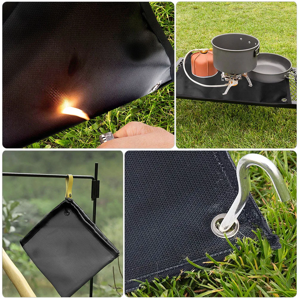 Coperta ignifuga durevole Isolamento portatile resistente al calore per camino Griglia da campeggio Coperta antincendio per uso di emergenza