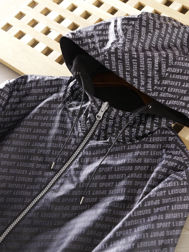 

Двустороннее носимое мужское курто с капюшоном, весна-осень 2024, новинка Sle, простой и элегантный полиэстер, чистый цвет на молнии...