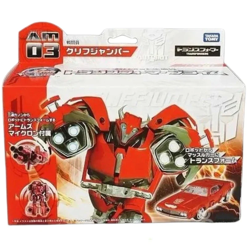 In Stock Takara Tomy Transformers TFP Japanese version series AM number AM03 Cliffjumper Action Figures Robot Collectible 