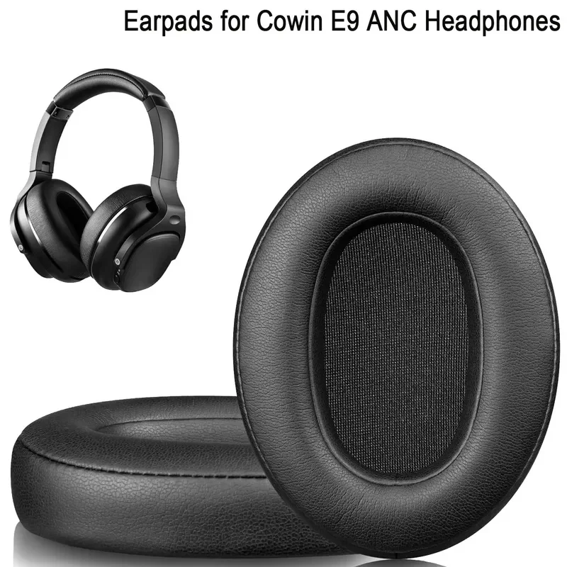 Memory Foam Replacement Ear Pads Cushions Earmuffs with Storage Case Bag for Cowin E9 ANC Ear Pads Headphone Earpads