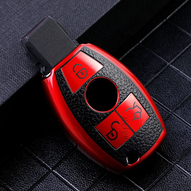 

TPU Leather Car Key Case Cover for Mercedes Benz A B C E Class CLA GLA GLC GLK AMG W204 W205 W212 W463 W176 Car Accessories