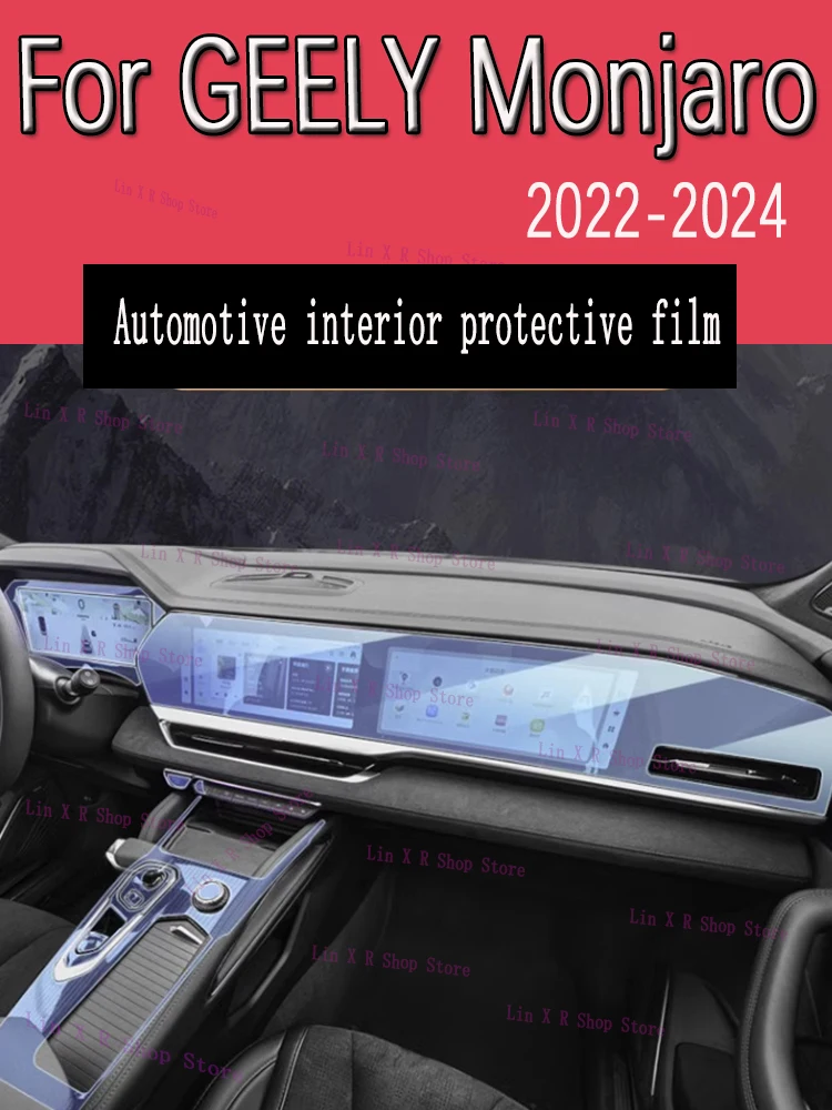 

For GEELY Monjaro 2022 2023 2024 Gearbox Panel Navigation Automotive Interior Screen Protective Film TPU Anti-Scratch