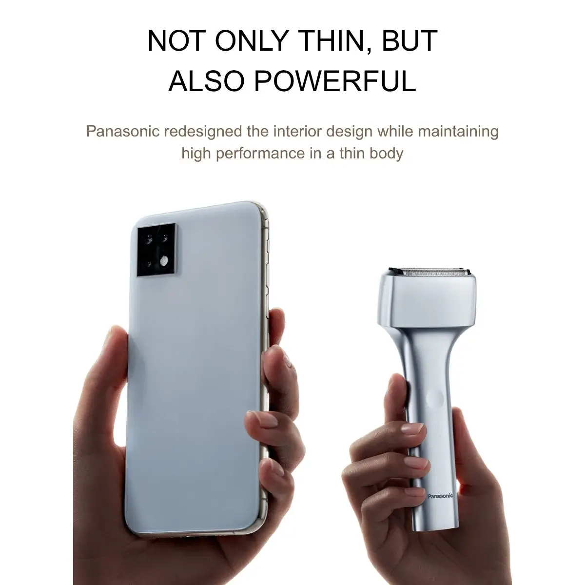 ماكينة حلاقة كهربائية باناسونيك ES-TM21 للرجال، تصميم نحيف، مستشعر اللحية الذكي، عمر بطارية طويل، ماكينة حلاقة رطبة وجافة