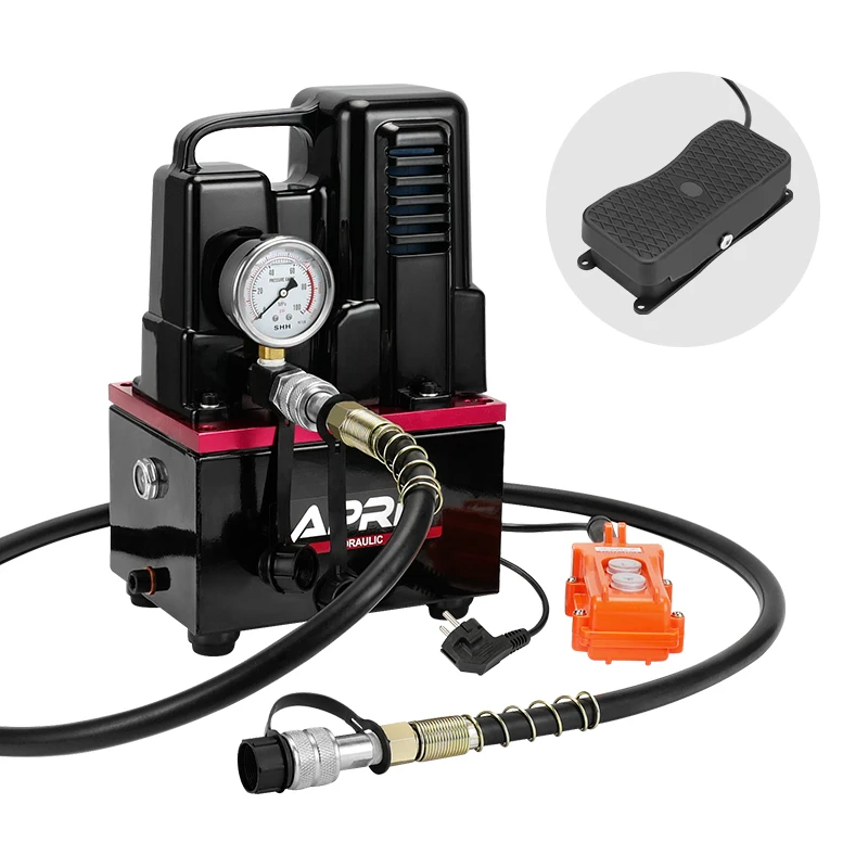 220V 600W High-Voltage Electric Pump Manual/foot Switch Electric Hydraulic Pump Hydraulic Station QQ-700
