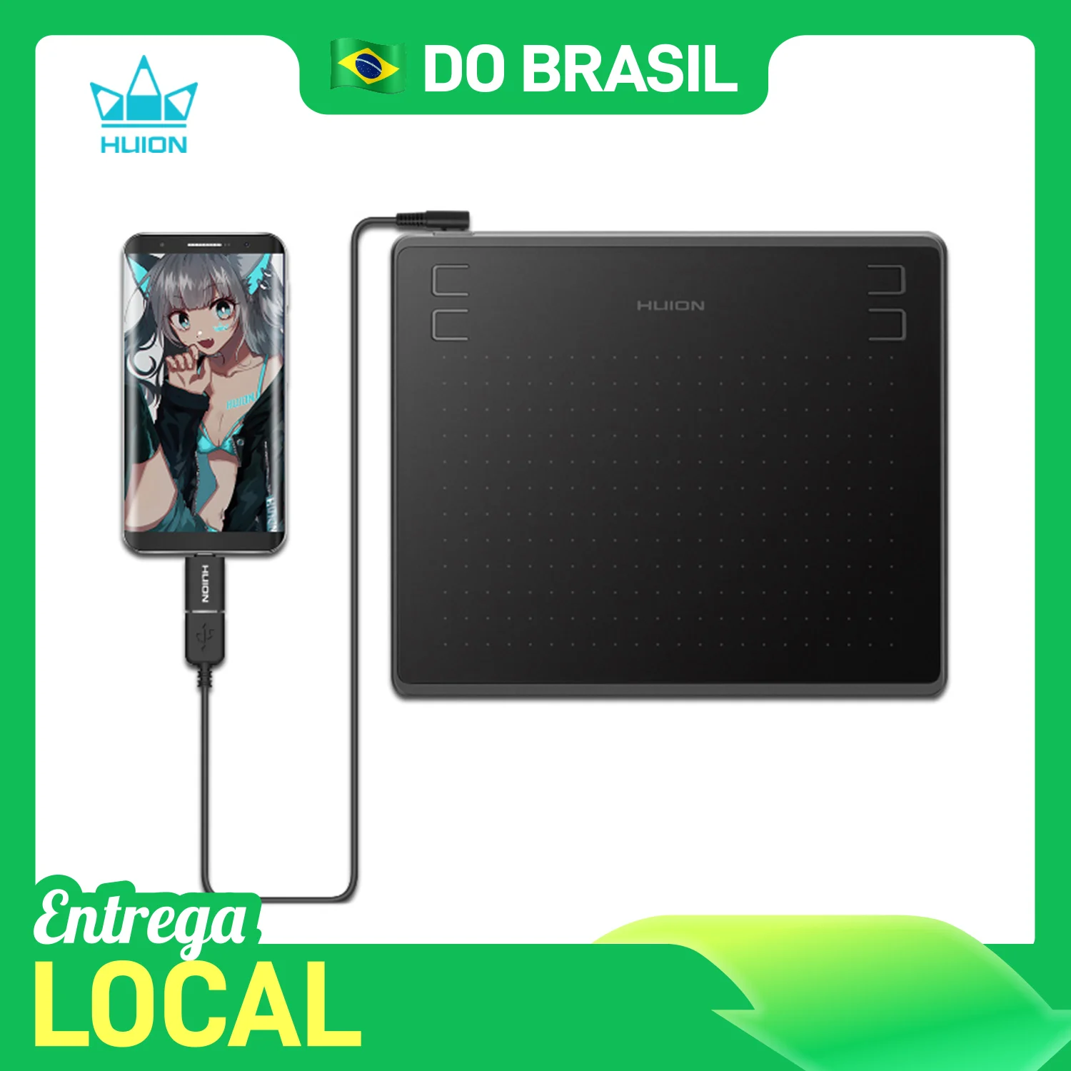 Графический планшет Huion HS64 с поддержкой Android, 6x4-дюймовый планшет с ручкой для рисования, анимации, онлайн-обучения, игры OSU Графический планшет Huion HS64 с поддержкой Android, 6x4-дюймовый планшет с ручкой для рисования, анимации, онлайн-обучения, игры OSU