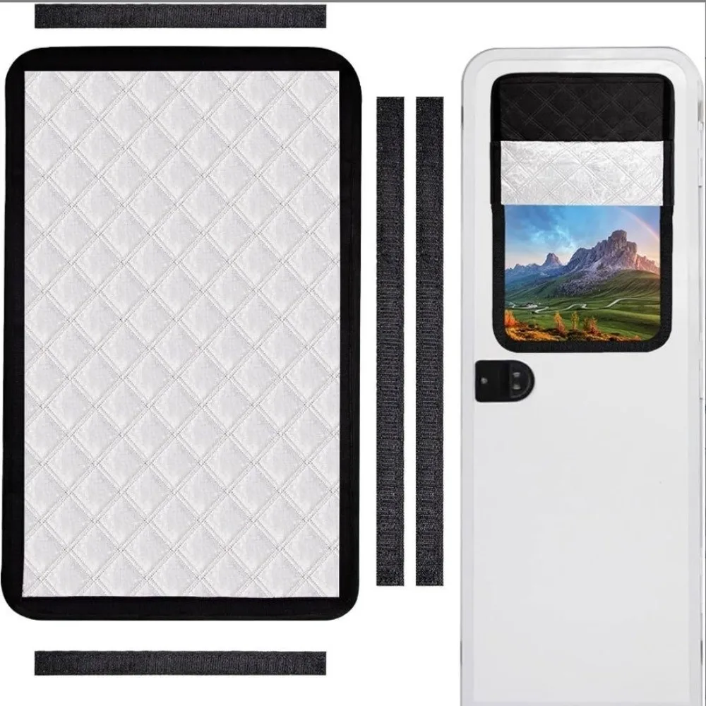 Portable Folding RV Vent Cover Sun Protection Heat Reflection RV Sunshade Waterproof Thermal Insulation Awning Cover Car Trailer