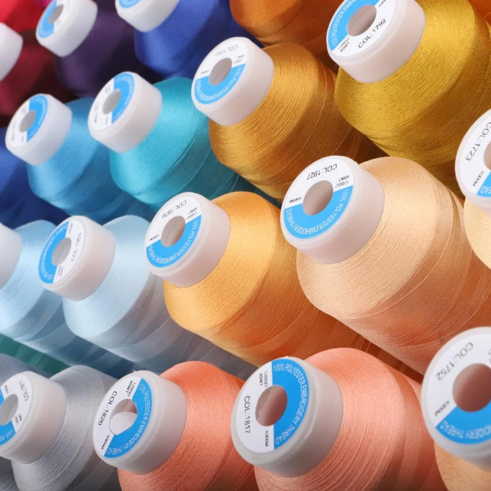 Real 120D/2 High Tenacity Big Roll 4000m Colors Polyester Embroidery Thread for Machine Use 80 Colors to Choose