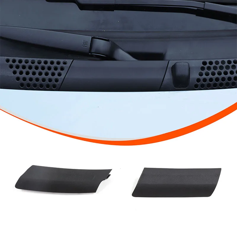 For  Fiat 500 2010+ ABS car styling car front gutter cover sticker car decoration protection accessories 2Pcs