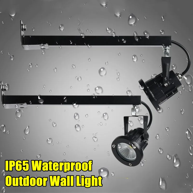 

IP65 Waterproof Outdoor Wall Light Super Bright LED Light with Bracket for Store Entrances Outdoor Lighting Fixtures Spotlight
