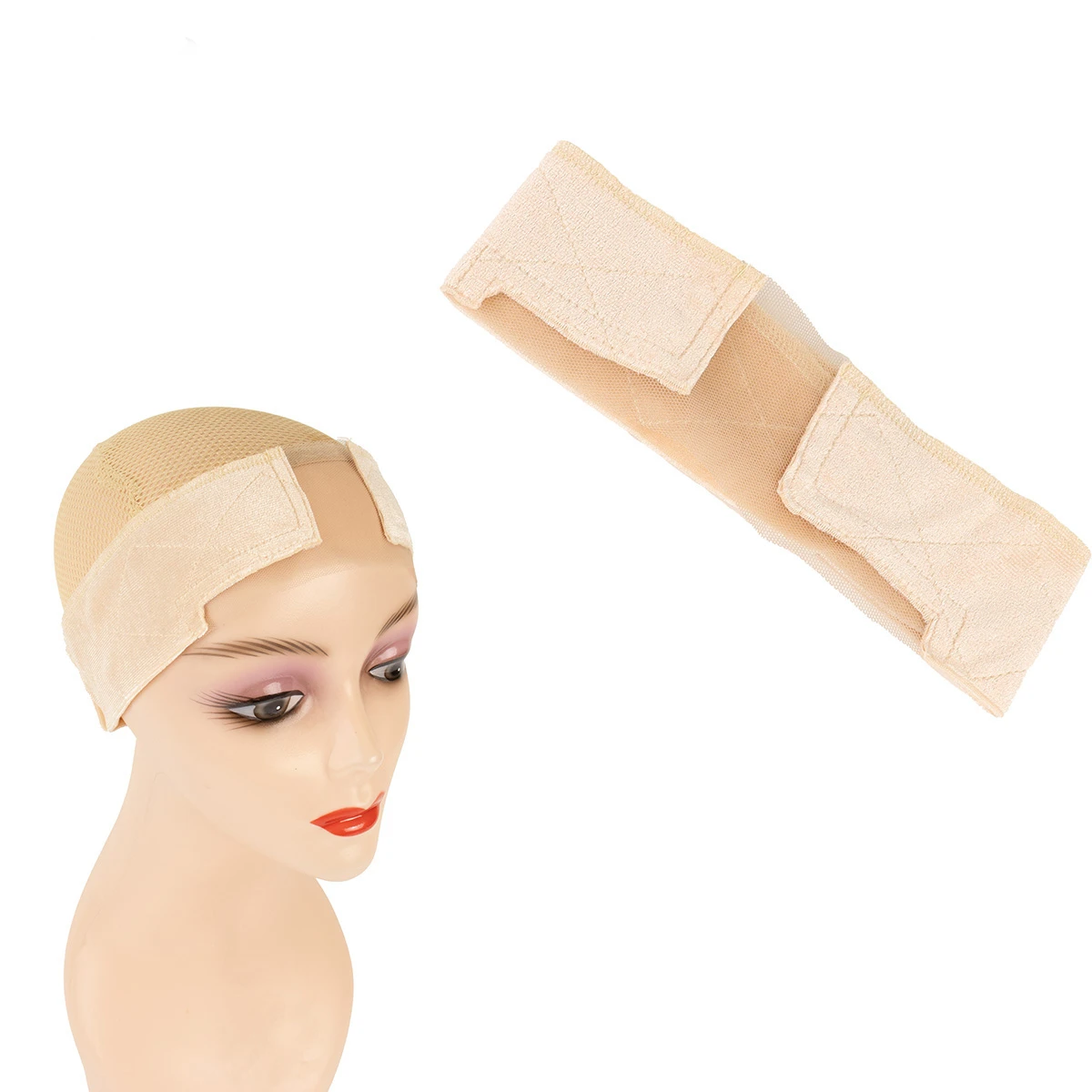 1pc Invisible Lace Wig Grip Band Velcro Adjustable Non Slip Headband for Lace Front Wigs Women