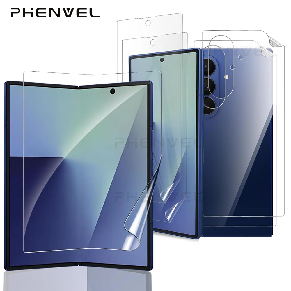 

Glossy Hydrogel Screen Protector For Samsung Galaxy Z FOLD 7 6 5 Back Cover TPU Protective Film For Galaxy Z Fold 6 5 Fold7