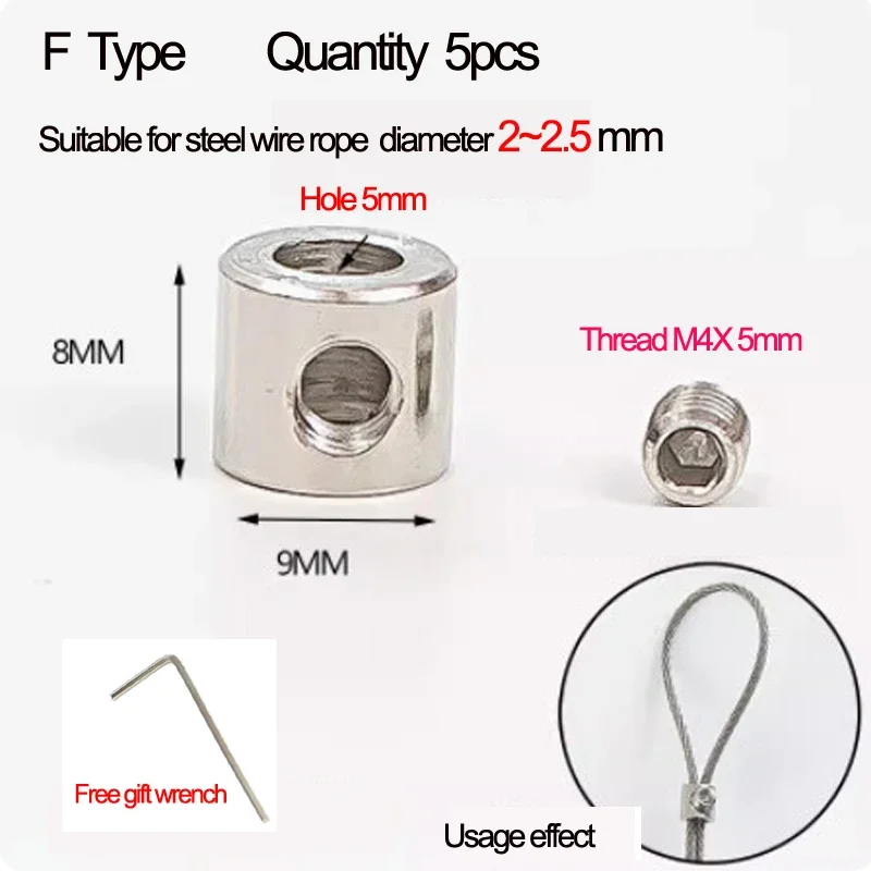 F Type 5pcs M2-2.5mm