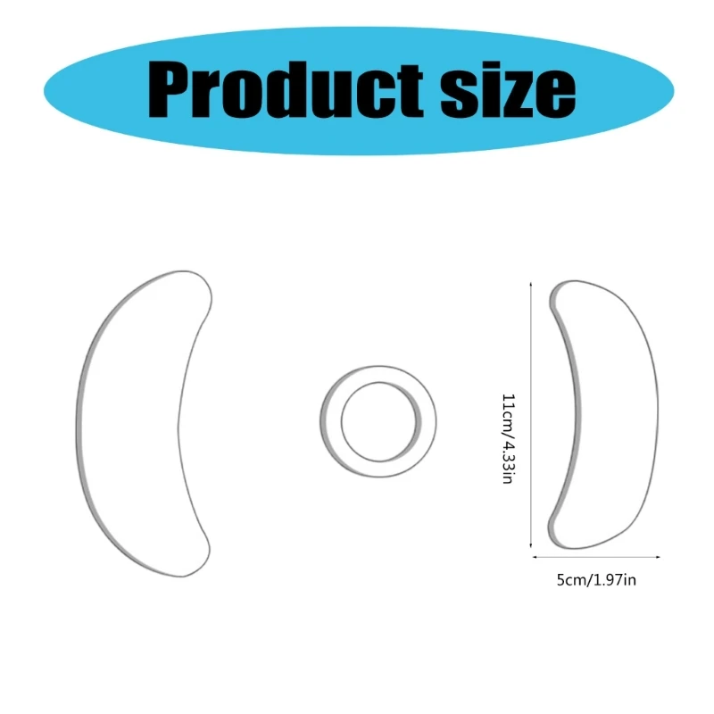 Ice Version Mouse Feet PTFE Mouse Skates Pad For VAXEE AXW Mouse Enhances Glides, Smooth Control And Precise