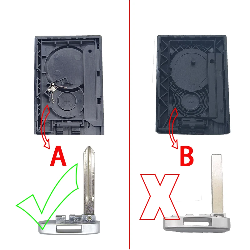 Cocolockey 5 Knop Slimme Afstandsbediening Sleutel Shell voor Cadillac STS CTS 2008 2009 2010 Auto Keyless Enter Sleutels Fob Behuizing B111 Ongesneden 2 stuks