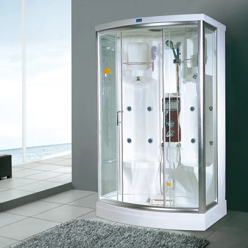Modern Couple Seat Bath Wet Steam Room 9014-1X With Feature Steam House Wet Shower Cubicle