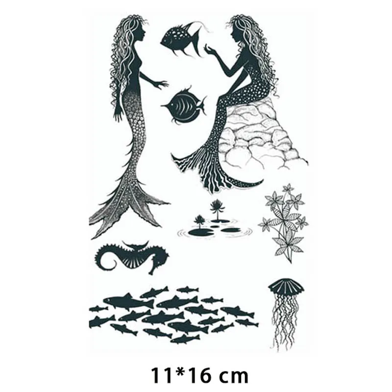 

New Arrivals Plants mermaid Clear Stamps Seal for DIY Scrapbooking Card Rubber Stamp Making Photo Album Handemade Crafts