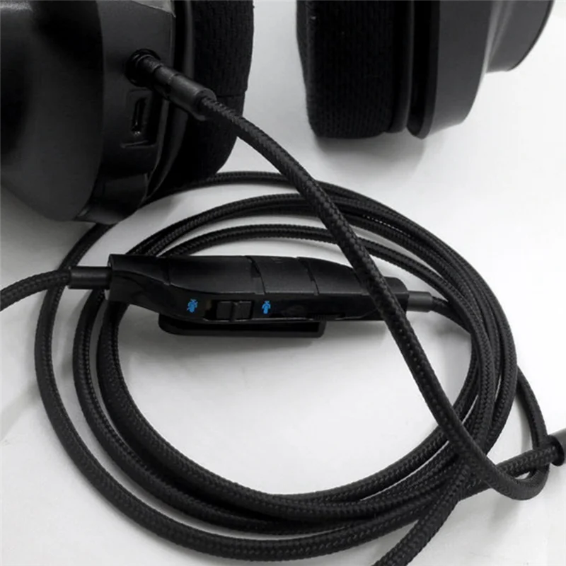 3,5-mm-Kopfhörer-Audiokabel mit Inline-Steuerung für g633 g635 g933 g935 Gaming-Headset-Kopfhörer