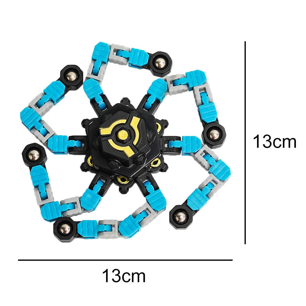 Deformação Robô Brinquedo para Crianças, Corrente DIY, Antistress Hand Spinner, Vent Fingertip Top, Giroscópio Mecânico, Stress Relief Gift