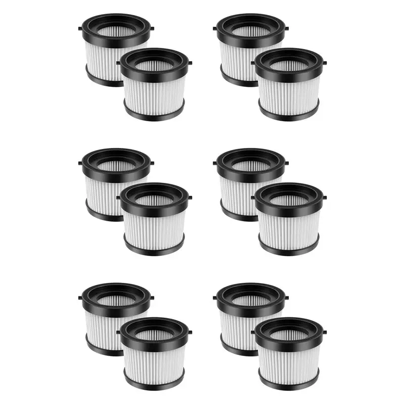 

Сменный HEPA-фильтр ABGE-12Pcs для беспроводного ручного пылесоса DCV501HB 20V, с черной прокладкой, деталь DCV5011H