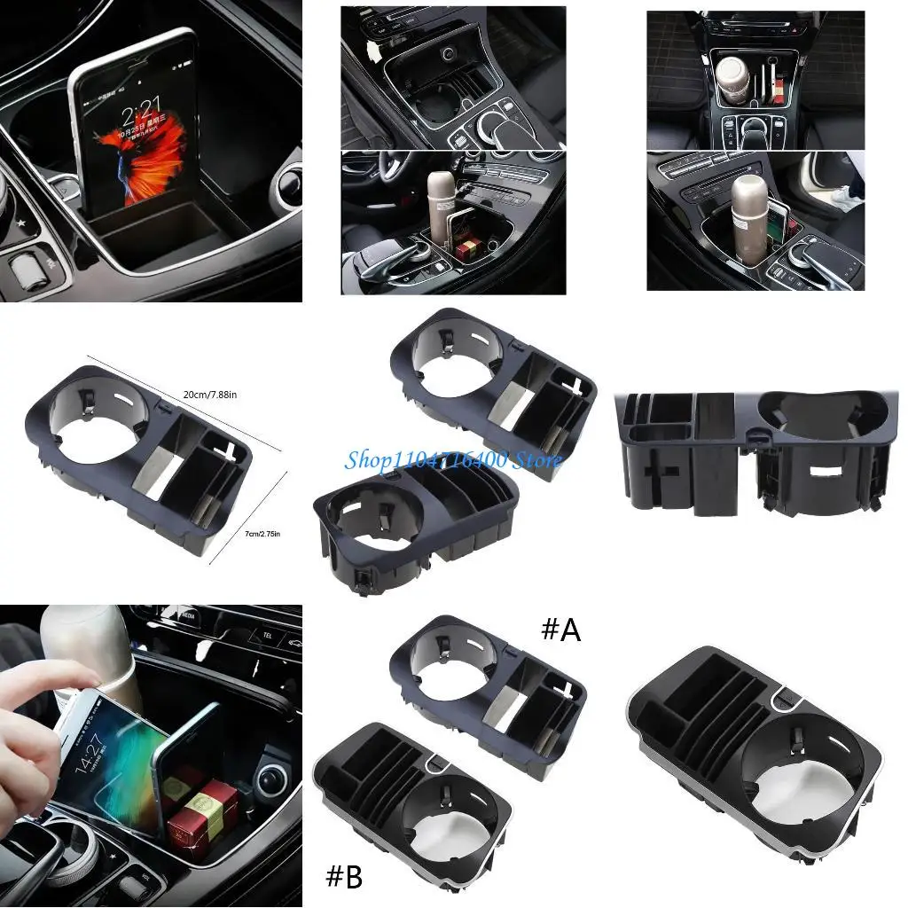 

y1gd For C180L/C200L/GLC260 Anti-skid Center Console Storage Tray Armrest Box Insert Car Interior Items Container