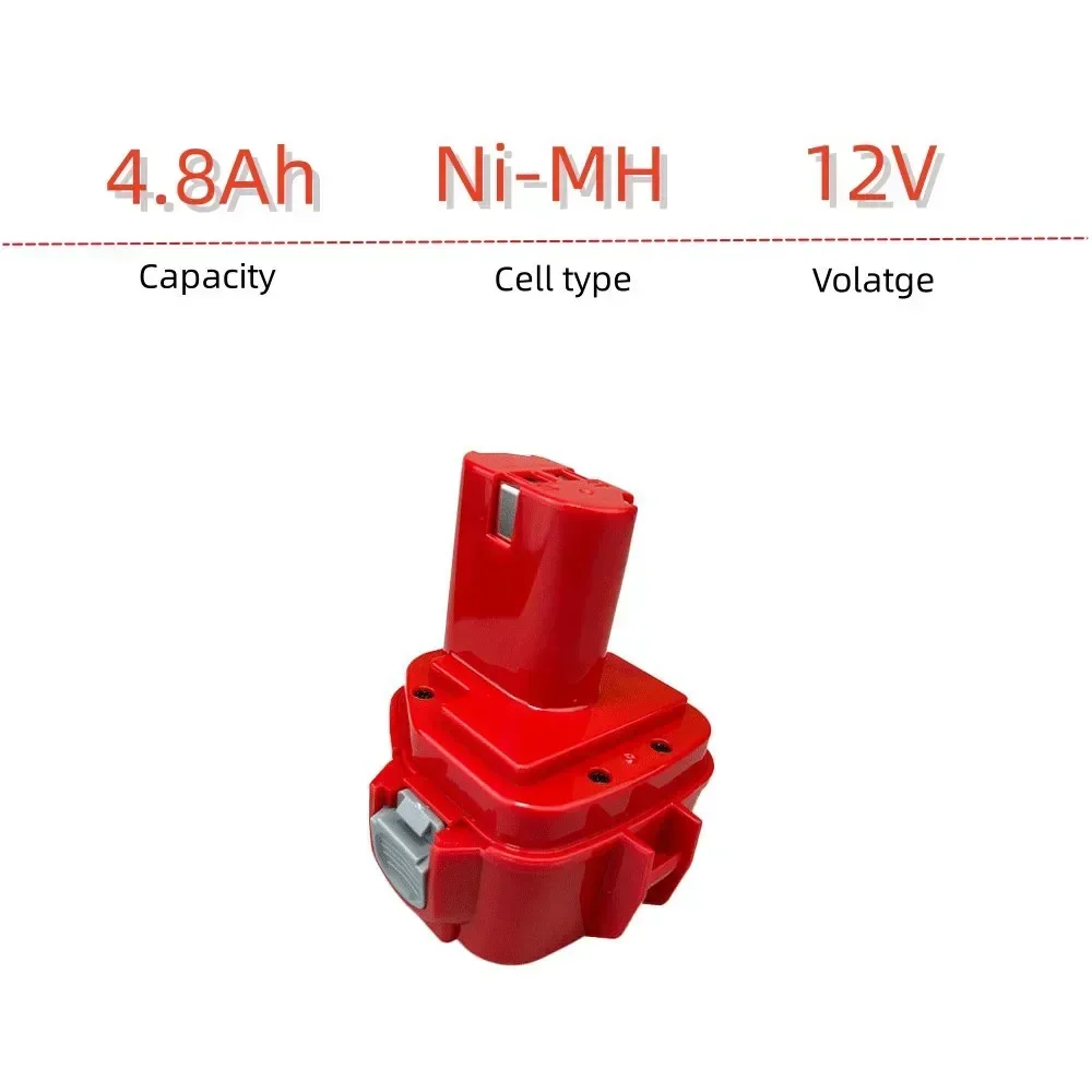 Zamienny akumulator do elektronarzędzi Makita 12 V 4800 mAh Ni MH Bateria PA12 1220 1222 1235 1233S 6271D L50