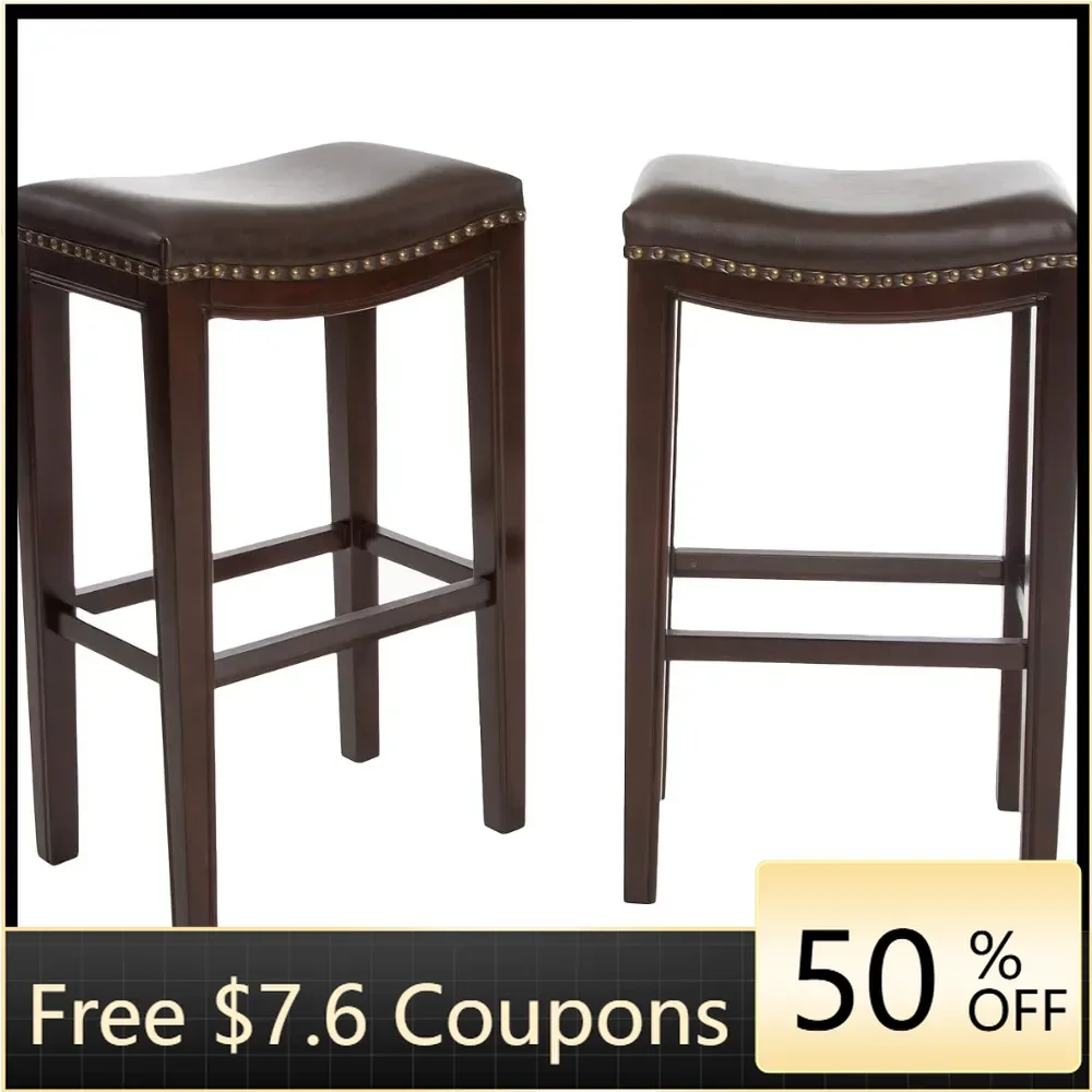 

2-Pcs Set Living Room Furniture Avondale Backless Bar Stools Brown Freight Free Livingroom Furniture Sets Chairs Home