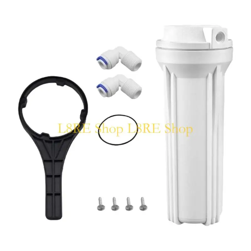 L8RE 10inch مرشح التناضح العكسي الإسكان المناسب لأنظمة تنقية مياه المطبخ ومرافق الشرب العامة