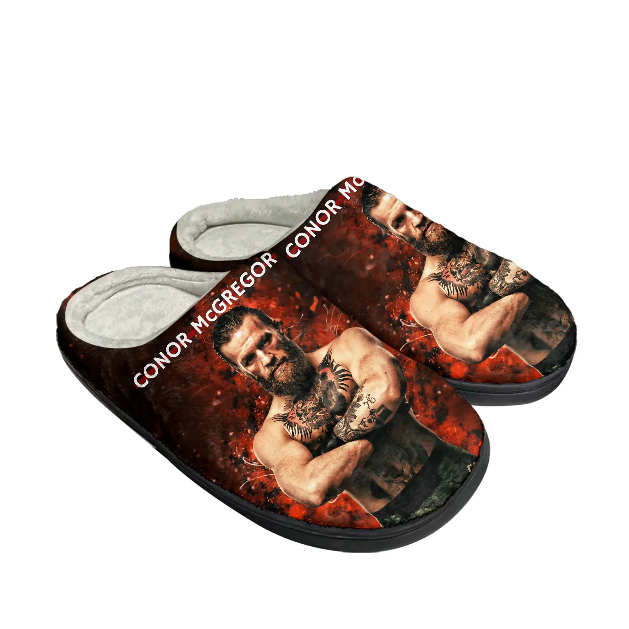 

Conor McGregor Notorious Men Fans Home Cotton Slippers Mens Womens Plush Bedroom Casual Keep Warm Shoes Indoor Customized Shoe