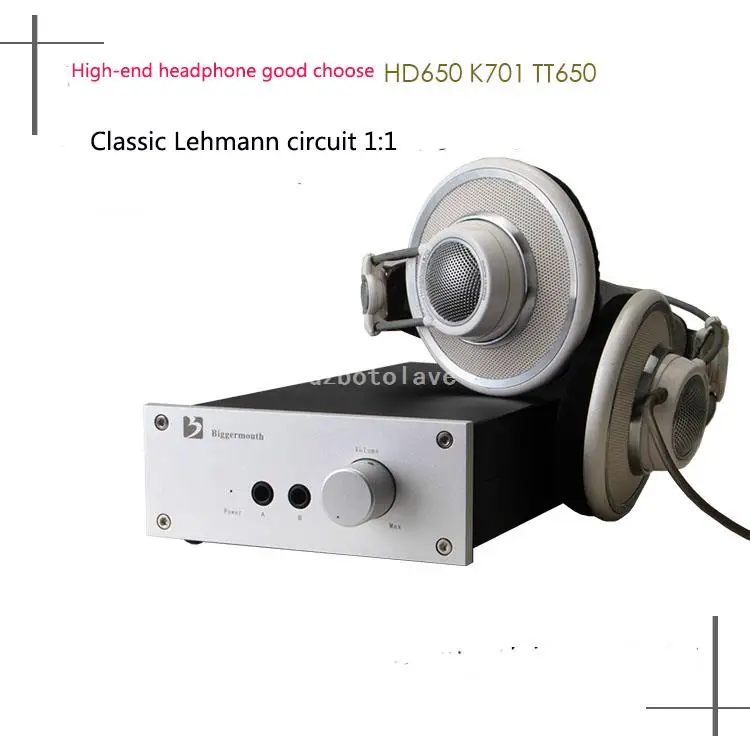 1:1  Classics Lehmann circuit hifi headphone amplifier OPA2134 earphoneamp for HD650 K701 TT650