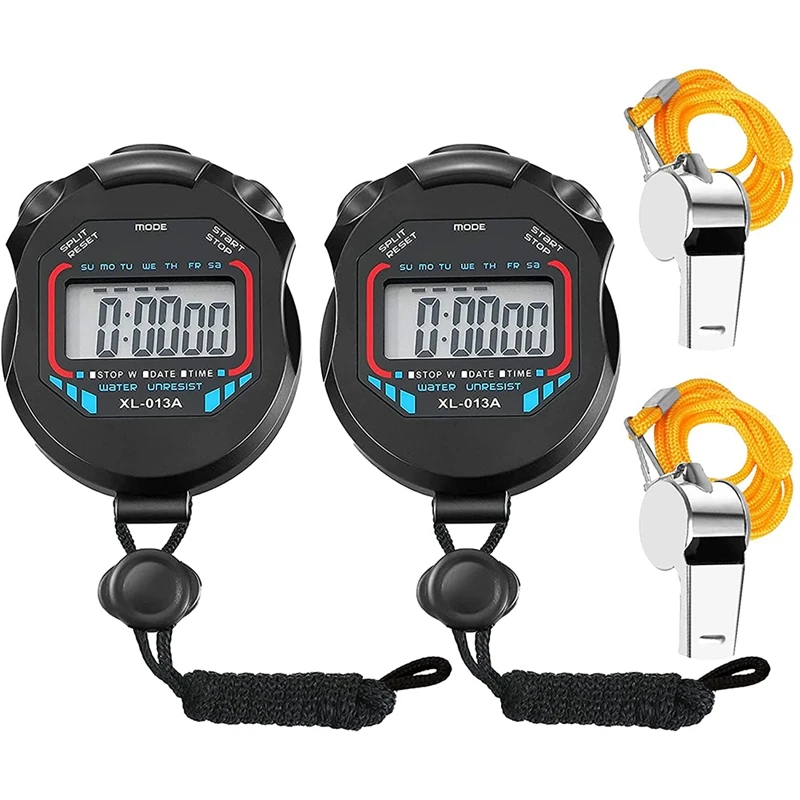 Digital Stopwatch Timers Sports Stopwatch,LCD Screen Display Waterproof Stopwatch For Referee Or Kid Use