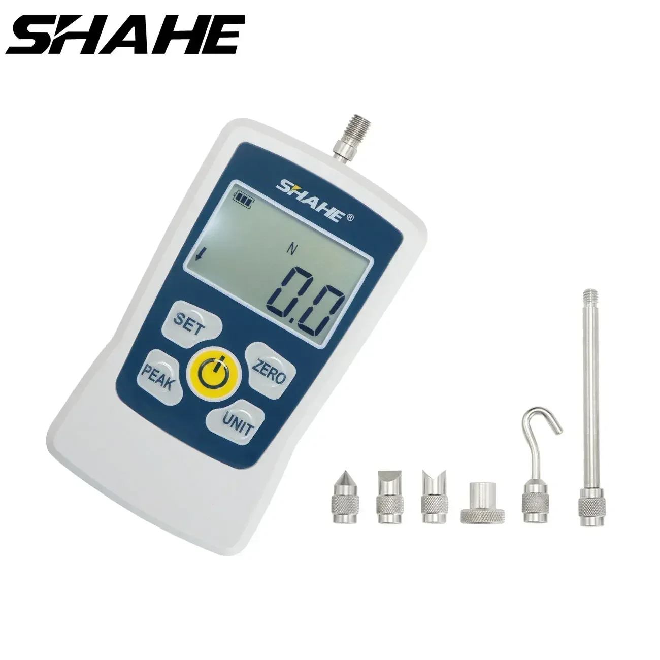 

SHAHE Portable Digital Push Pull Force Gauge Force Test Equipment Dynamometer 1% High Accuracy AMF