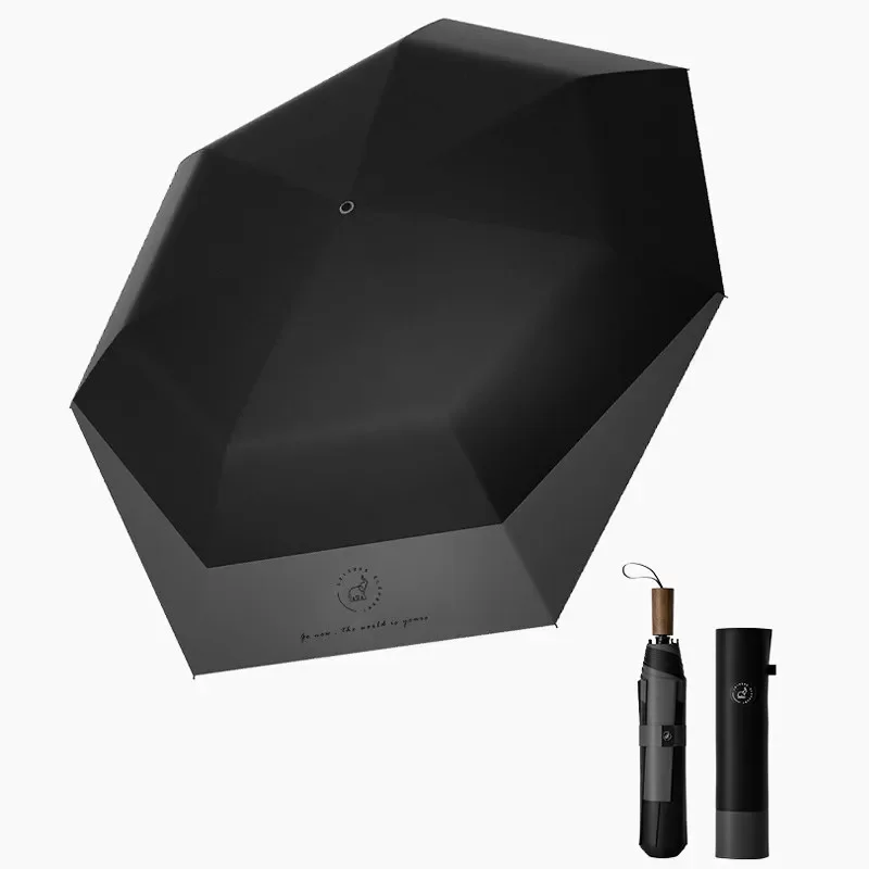290g 7-Rib Manual Folding Umbrella Extra Long Backpack Friendly Non Wet Bag Unisex Business Travel Compact Daily Use 접이식 우산