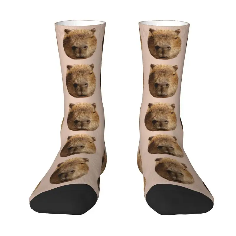 

Harajuku Capybara Face Socks Men Women Warm 3D Print Basketball Sports Socks