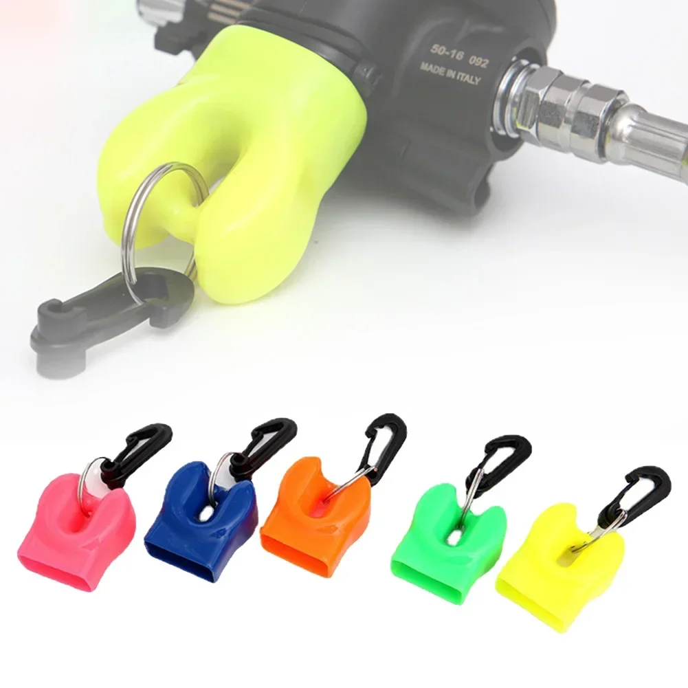 Scuba Dive Mouthpiece Holder Dust Cap 2nd Stage Regulator Mouth Protection Pendant Quick Release Buckle Diving Accessories