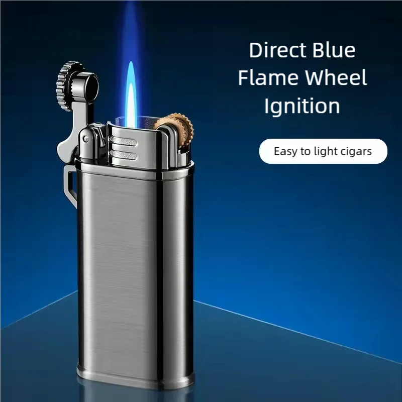 

Vintage grinding wheel style Fu Ji straight jet lighter, exquisite gift, compact and durable lighter