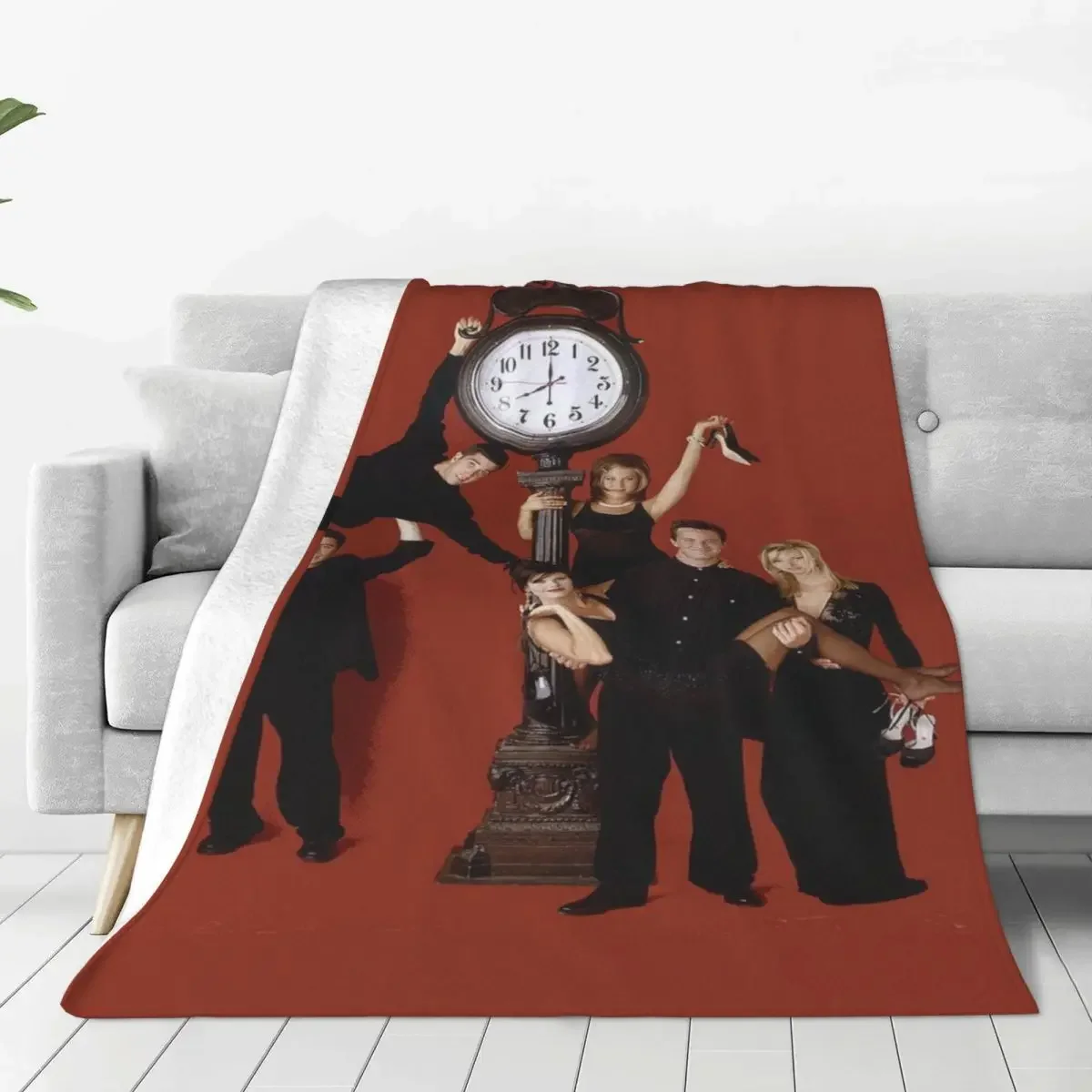 

Friends TV Show Collage Blanket Flannel Winter Multi function Soft Throw Blankets for Bedding Office Rug Piece Comfortable