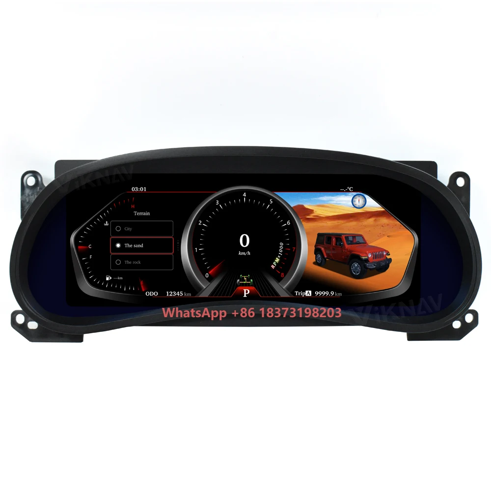 Car Instrument Digital Cluster for Wrangler JK 2011-2017 Speedometer Dashboard Electronics Gauge LCD Display